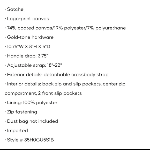 Michael Kors Emilia Black and Cream Signature Tote - Picture 5 of 5